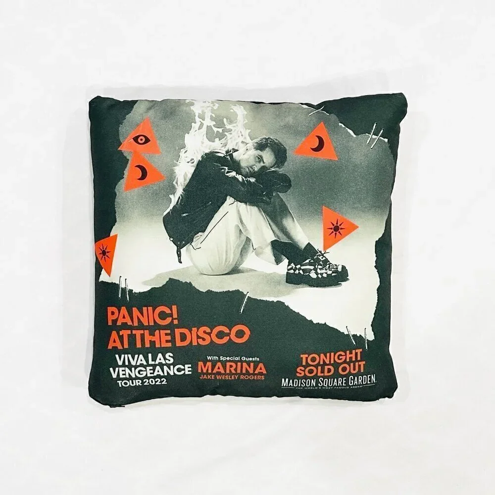 Panic! at the Disco Viva Las Vengeance Tour NYC MSG 2022 RARE VIP Lounge Pillow